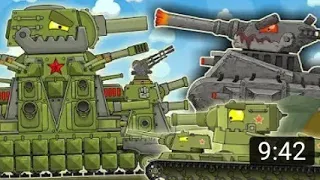 All Episodes: KV-44M vs Leviathan vs KV-6.Cartoon about tanks. #Homeanimination #shorts
