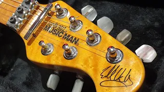 1992 Ernie Ball Music Man EVH Eddie Van Halen Signature Guitar Trans Gold Quilt Top