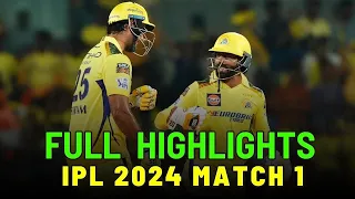 IPL 2024 Match 1 Highlights | Chennai Super Kings vs Royal Challengers Bangalore