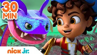 Santi's BEST Pirate Rescues! ⛵ | 30 Minute Compilation | Nick Jr.
