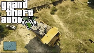 GTA 5 Online Funny Moments - Dump Truck and Tank Fun!