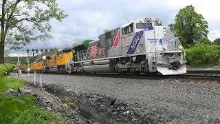 UP 1943 "Spirit of the Union Pacific" returns westbound on the NS PITL in Fostoria, PA