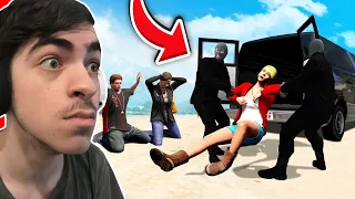 מישהו חטף את המשפחה של מייקל בGTA V! (מייקל מציל את המשפחה שלו בג'יטיאיי!)