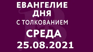 Евангелие дня с толкованием: 25 августа 2021, среда. Евангелие от Матфея