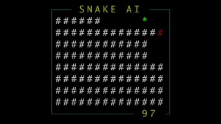 AI mastering the game of Snake (scores maximum points)