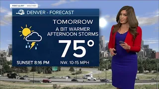 Warmer with scattered afternoon storms Saturday in Denver metro