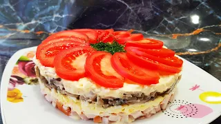 Салат "Любимый муж" Праздничный Салат! Обалденно Вкусно!