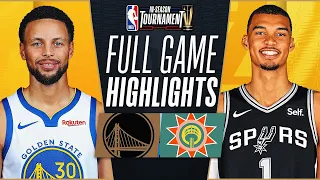 Warriors vs Spurs Full Game Highlights | Nov 24 | NBA In-Season TournamenT 2023