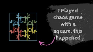 Let's play chaos game with a square #chaosgame #some3  #mathematics #geometry #manim