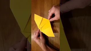 Origami Flapping Bat Plane #shorts