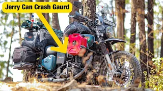 Ultimate Ladakh Adventure Gear: Jerrycan Crash Guard For Classic 350 & Meteor 350 | #RudraShoots