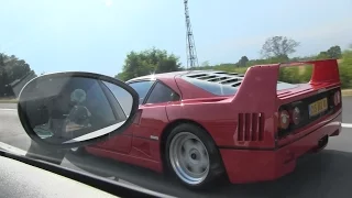 Ferrari F40 - Spotted on the highway in Italy