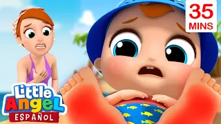 ¡Mamá, La Arena Esta Muy Caliente! 🏖️ 🌊 | Canciones Infantiles de Bebé Juan | Little Angel Español