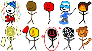 FIND the STICKMEN *How To Get 10 NEW Stickmen and Badges* Roblox