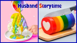 😤 Husband Storytime 🌈 Amazing Rainbow Jelly Cake Decorating For Darling