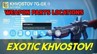Destiny Khvostov Weapon Parts All 3 Location Rise Of Iron