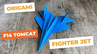 F14 TOMCAT FIGHTER JET ORIGAMI | HOW TO MAKE F14 FIGHTER JET ORIGAMI | TOP GUN MAVERICK ORIGAMI
