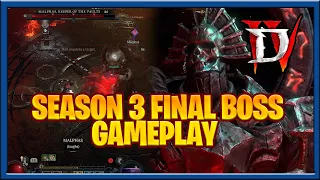 Diablo 4 Season 3 Final boss Malphas Gameplay Malphas Keeper of the Vaults First Attempt