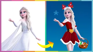 Elsa Glow Up into Christmas Noel | Frozen Elsa Transformation