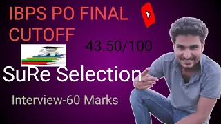 IBPS Po final cutoff 2022.. Expected interview marks..and final cutoff out of 100