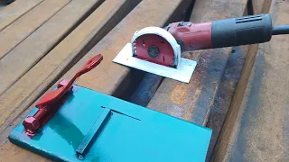 converting angle grinder into safety circular saw