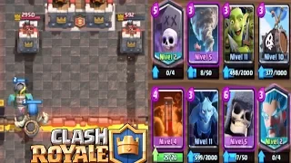 MAZO DE CEMENTERIO Y ESQUELETO GIGANTE!!! Y ABRIMOS COFRE DE ELECCION | CLASH ROYALE!!!