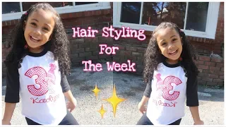 1 Week of Curly Toddler Hairstyles | DeannaReveEx