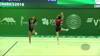 Italy 2 (ITA) - 2018 Aerobic Worlds, Guimaraes (POR) - Mixed Pair Qualifications