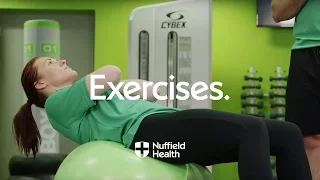 How To Swiss Ball Crunch | Nuffield Health