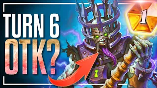 NEW CRAZY Turn 6 OTK!? FUU Deathrattle/OTK Death Knight | Hearthstone Standard | Festival of Legends