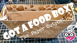 GOT A FOOD BOX? How to Make a Fun Junk Journal Boxed Gift Set! Part 1 The Paper Outpost! :)