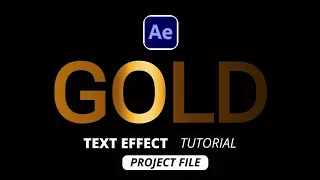 Gold Text After Effects Tutorial & Template 2024 | No plugins |  ( project file included )