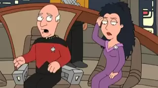 Family Guy Piccard and Troi