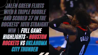 Jalen Green | Plays | Full Game Highlights | Rockets vs Thunder March 27, 2024