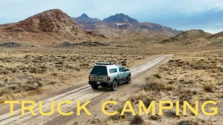 Truck Camping In the Salt Flats Mountains | EXTREME WIND