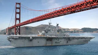 Leben In einem Gigantischen US-amerikanischen amphibischen Angriffsschiff