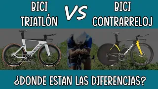 Diferencias entre las #bicicleta de #triatlón con las de #contrarreloj