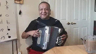 the c major scale on the push button accordion