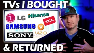 TVs I bought & returned + 2021 Sony A90J, LG G1, Samsung Q90a