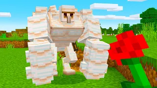 o golem fez academia e ficou super forte no minecraft