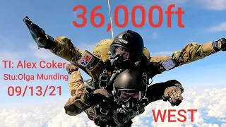 36,000ft HALO O2 Skydive-(2min17sec-Freefall,193mph!)