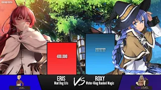 Eris vs Roxy Power Level | Mushoku Tensei: Jobless Reincarnation Power level | quagmire