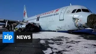 Plane Skids Off Runway In Nova Scotia - Mar 31, 2015