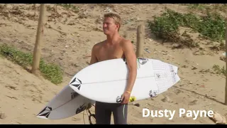 hawaiian pro surfers, dusty payne and fred patacchia,  surfing in france. 2K.