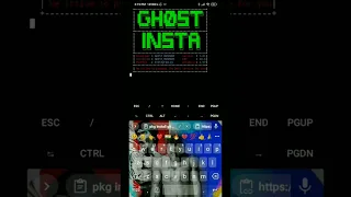 GHOST INSTA🔥 #termuxhack #anime #freefire #coding #hacking #datasecurity #attitude #github #termux#3