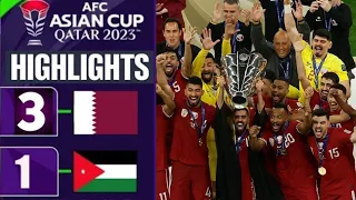 Qatar vs Jordan 3-1 - All Goals & Extended Highlights - AFC Asian Cup Final