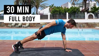 30 MIN FULL BODY HIIT (No Jumping + No Equipment)