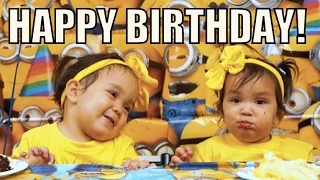 Miya and Keira's Minion Birthday Party! - March 05, 2016 -  ItsJudysLife Vlogs