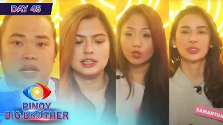 Day 45: TJ, Alexa, Karen at Sam, naglabas ng saloobin sa pagiging nominado | PBB Kumunity