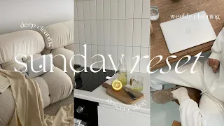 SUNDAY RESET ROUTINE | deep cleaning, weekly planning, grocery shopping + more!